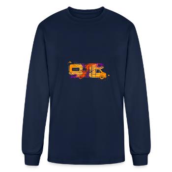 Color Splash Camper - Men's Long Sleeve T-Shirt - navy - Front