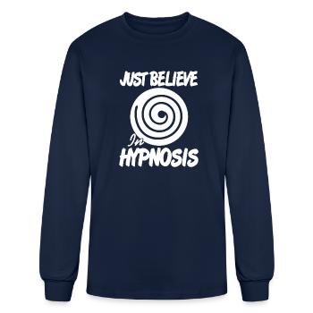 Just believe in Hypnosis - Men's Long Sleeve T-Shirt - navy - Front