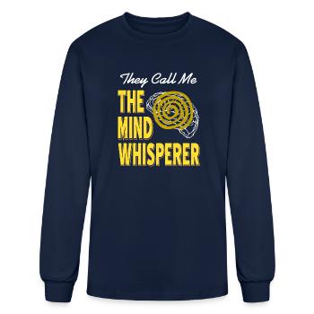 They call me the Mind Whisperer - Men's Long Sleeve T-Shirt - navy - Front