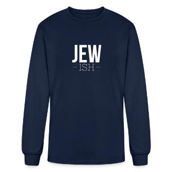 Jewish Funny Design for Jewish Person - Men's Long Sleeve T-Shirt - navy - Front