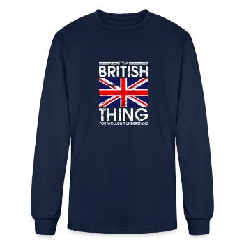 It's A British Thing, Great Britain, gifts - Men's Long Sleeve T-Shirt - navy - Front