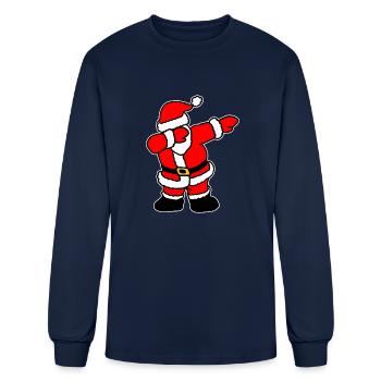Dabbing Santa Claus Christmas Dab - Men's Long Sleeve T-Shirt - navy - Front