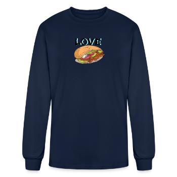 Dabbing doner kebab - Men's Long Sleeve T-Shirt - navy - Front