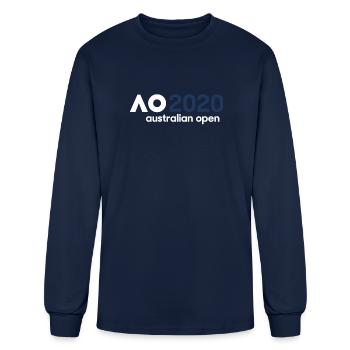 Australian Open Logo - Men's Long Sleeve T-Shirt - navy - Front