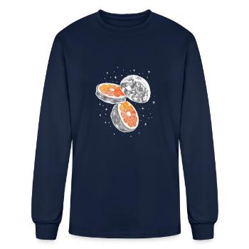 comedy food essential - Men's Long Sleeve T-Shirt - navy - Front