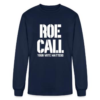 Roe Call Your Vote Matters - Men's Long Sleeve T-Shirt - navy - Front