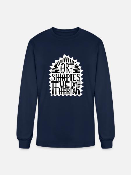 Shapes That Speak Funny - Men's Long Sleeve T-Shirt - navy