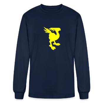 chocobo final fantasy - Men's Long Sleeve T-Shirt - navy - Front