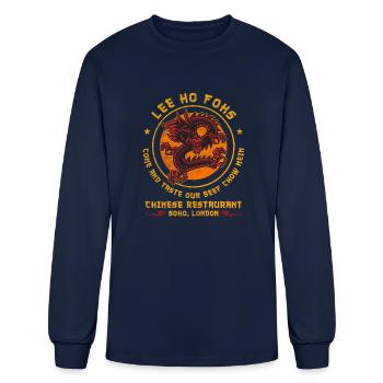 Lee Ho Fooks Soho London Chinese Restaurant Cool - Men's Long Sleeve T-Shirt - navy - Front