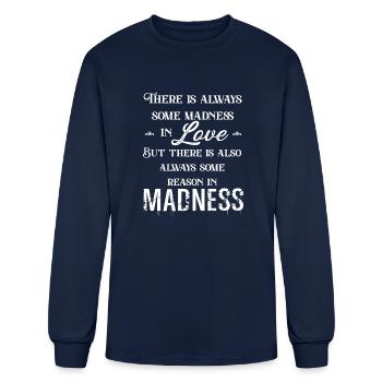 Love Madness Nietzsche - Men's Long Sleeve T-Shirt - navy - Front