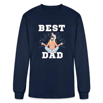 Best dad - Men's Long Sleeve T-Shirt - navy - Front
