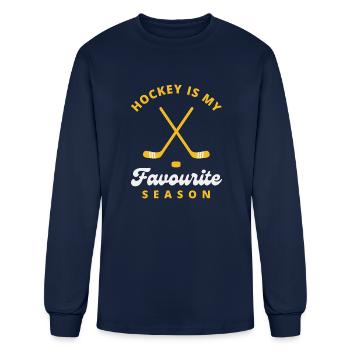 Hockey - Men's Long Sleeve T-Shirt - navy - Front