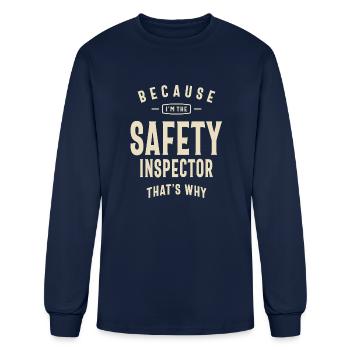 Safety Inspector Occupation - Men's Long Sleeve T-Shirt - navy - Front