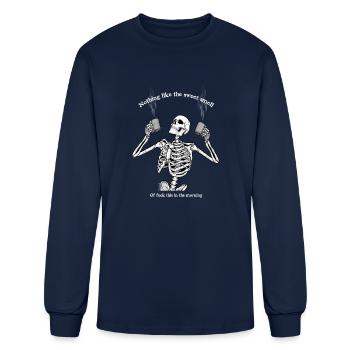 So Bold Yet So Delicious - Men's Long Sleeve T-Shirt - navy - Front