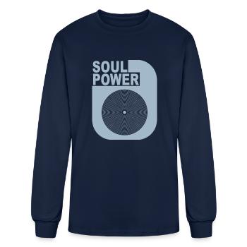 Soul Power - Men's Long Sleeve T-Shirt - navy - Front