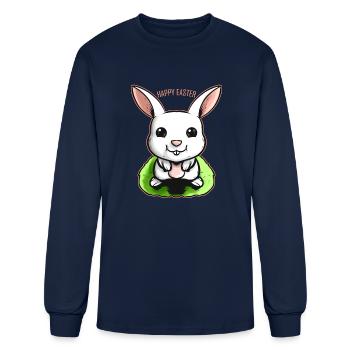 Happy Easter Bunny On Easter - Men's Long Sleeve T-Shirt - navy - Front