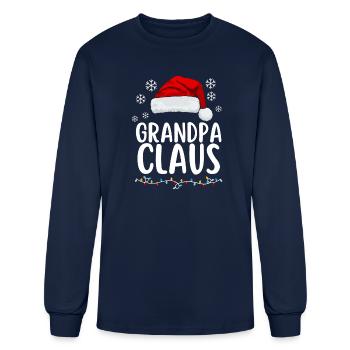Grandpa Claus - Men's Long Sleeve T-Shirt - navy - Front