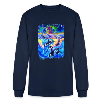 Artic Vision - Men's Long Sleeve T-Shirt - navy - Front