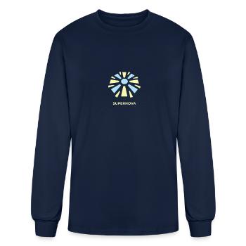 Supernova Astronomy Original Concept - Men's Long Sleeve T-Shirt - navy - Front