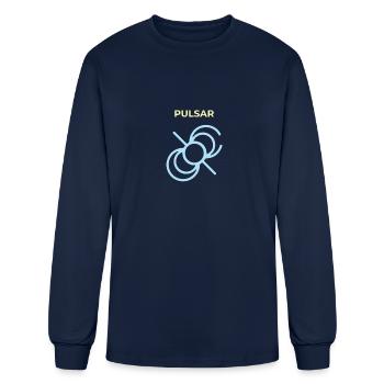 Pulsar Pulsating Radio Source - Men's Long Sleeve T-Shirt - navy - Front