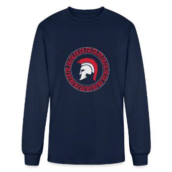 Spartans Tribal - Men's Long Sleeve T-Shirt - navy - Front