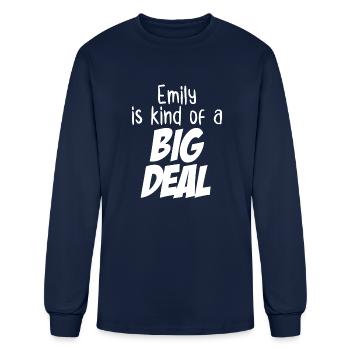 Emily is Kind of a Big Deal - Men's Long Sleeve T-Shirt - navy - Front