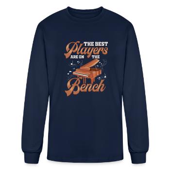 Piano Best Players Are On The Bench Pianist - Men's Long Sleeve T-Shirt - navy - Front