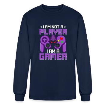 I Am Not A Player I Am A Gamer - Men's Long Sleeve T-Shirt - navy - Front