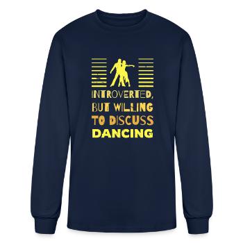 Dance For Introverted Dancing Lovers - Men's Long Sleeve T-Shirt - navy - Front