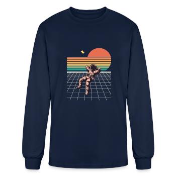planet - Men's Long Sleeve T-Shirt - navy - Front