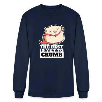 DESIGNThe Best Is Yet To Crumb summer - Men's Long Sleeve T-Shirt - navy - Front