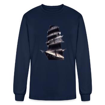 Sailing away - Men's Long Sleeve T-Shirt - navy - Front