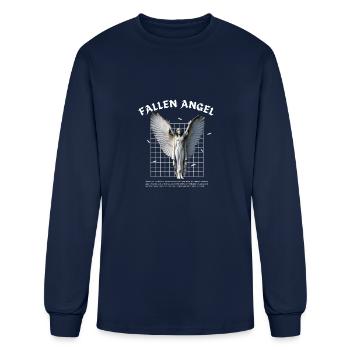 Embrace the Mystique of Fallen Angel Vintage - Men's Long Sleeve T-Shirt - navy - Front