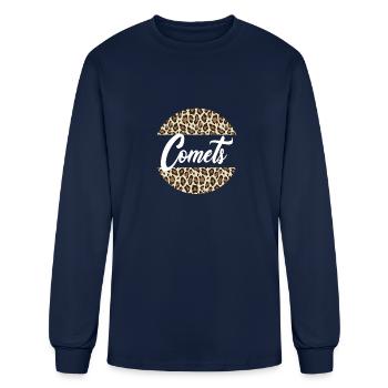Comets High School Mascot Sports Team Women's - Men's Long Sleeve T-Shirt - navy - Front