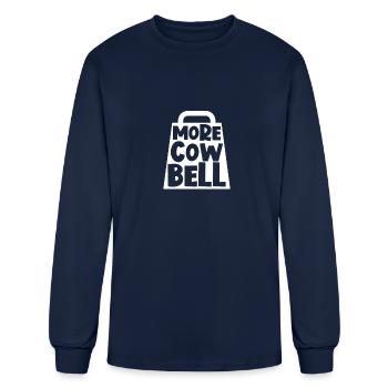 More Cow Bell Funny More Cowbell - Men's Long Sleeve T-Shirt - navy - Front