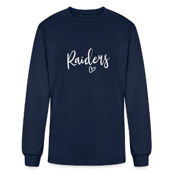 Raiders High School Raiders Sports Team Women'swom - Men's Long Sleeve T-Shirt - navy - Front