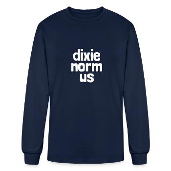 Dixie Norm Us Inappropriate Humor Embarrassing - Men's Long Sleeve T-Shirt - navy - Front