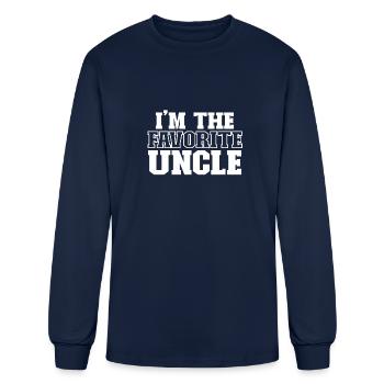 I'm The Favorite Uncle Best Uncle Ever Men's - Men's Long Sleeve T-Shirt - navy - Front