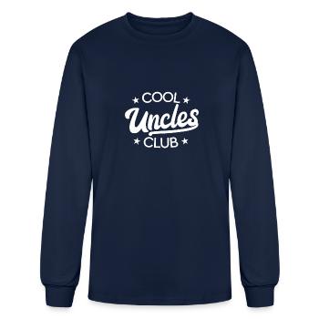 Cool Uncles Club Best Uncle Favorite Uncle Cool - Men's Long Sleeve T-Shirt - navy - Front