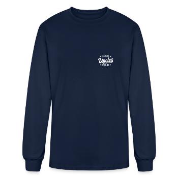 Cool Uncles Club Best Uncle Favorite Uncle Cool - Men's Long Sleeve T-Shirt - navy - Front