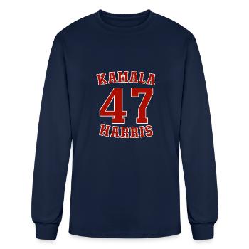 Kamala 47 Kamala 2024 Women's Kamala 47 - Men's Long Sleeve T-Shirt - navy - Front