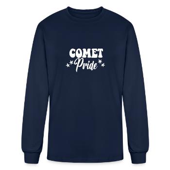 Comet Pride High School Comets Sports Team Cocmets - Men's Long Sleeve T-Shirt - navy - Front