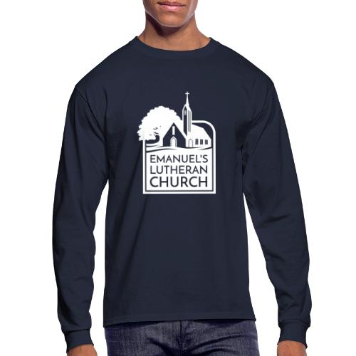 Single Vertical white2 - Men's Long Sleeve T-Shirt