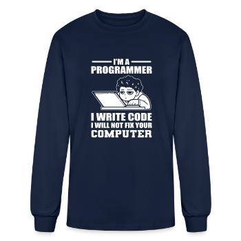 Programming Humor Software Developer - Men's Long Sleeve T-Shirt - navy - Front