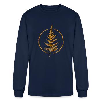 FOREST LIVE - Men's Long Sleeve T-Shirt - navy - Front