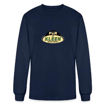 Water Company - Men's Long Sleeve T-Shirt - navy - Front