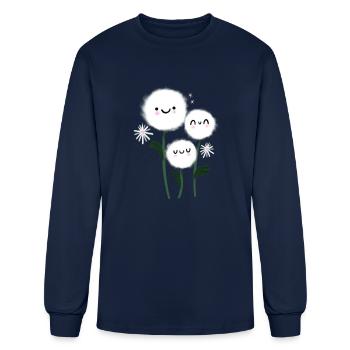 Dandelions - Men's Long Sleeve T-Shirt - navy - Front