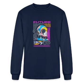 Future Vision - Men's Long Sleeve T-Shirt - navy - Front