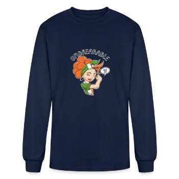 Irish Girl Unbreakable I Irish Heritage I Ireland - Men's Long Sleeve T-Shirt - navy - Front