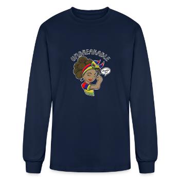 Mauritius Girl Unbreakable Mauritius Heritage - Men's Long Sleeve T-Shirt - navy - Front
